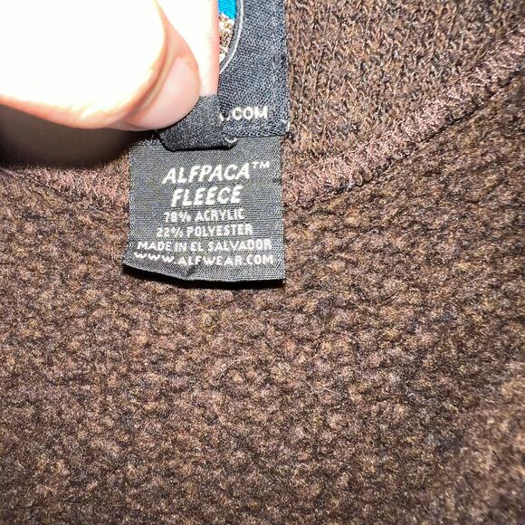 Kuhl Alpaca Fleece Brown Outdoor Hiking Trail Warm Zip Hoodie Brown Large - Picture 7 of 11